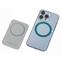 Магнитный беспроводной внешний аккумулятор "MagnetIQ", 5000 mah, 10 W, серый Cool gray 7C