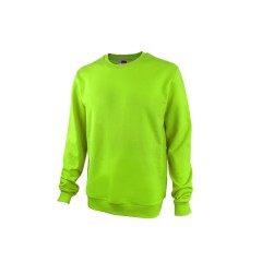 Свитшот "Motion" унисекс с начесом, зеленое яблоко