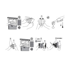 Охладитель-чехол для бутылки вина или шампанского "Cooling wrap", черный