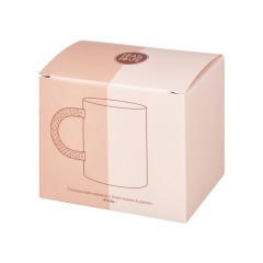 Стеклянная кружка с блестками в ручке "Feria"