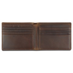 Портмоне Mano "Don Leon", натуральная кожа в коричневом цвете, 11 х 8,6 см