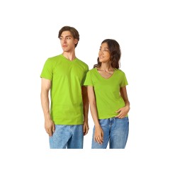 Футболка "Heavy Super Club" мужская с V-образным вырезом, зеленое яблоко