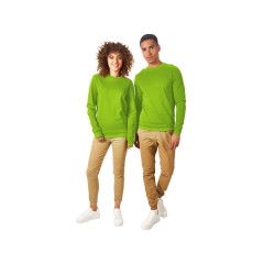 Свитшот "Motion" унисекс с начесом, зеленое яблоко