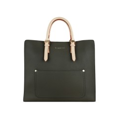 Сумка-шоппер BUGATTI Ella, оливковая, полиуретан, 37х12х31 см