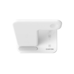 Беспроводное зарядное устройство для гаджетов "3-в-1" с технологией QI Canyon WS-303 (CNS-WCS303W), 15W, белый