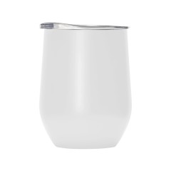 Вакуумная термокружка "Sense", непротекаемая крышка, крафтовая упаковка, белый (Р)