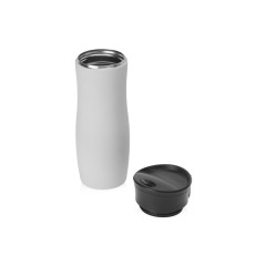 Вакуумная термокружка с кнопкой Streamline, Waterline, soft-touch, тубус, серый