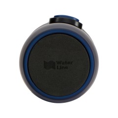 Вакуумная термокружка с кнопкой Streamline, Waterline, soft-touch, тубус, темно-синий
