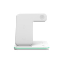 Беспроводное зарядное устройство для гаджетов "3-в-1" с технологией QI Canyon WS-303 (CNS-WCS303W), 15W, белый