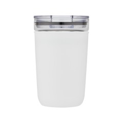 Bello, стеклянная кружка объемом 420 мл с внешней стенкой из переработанного пластика, белый