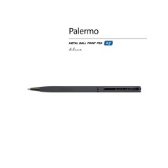 Ручка металлическая шариковая «Palermo», софт-тач, 0,7 мм,  графитовый