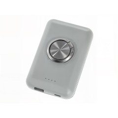 Магнитный беспроводной внешний аккумулятор "MagnetIQ", 5000 mah, 10 W, серый Cool gray 7C