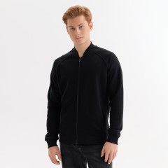 Толстовка на молнии, унисекс TORRES черная, размер M