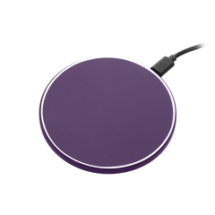 Беспроводное зарядное устройство с подсветкой 15W Auris, фиолетовое
