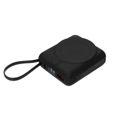 Внешний аккумулятор с подсветкой Ritter PD 10000mAh с функцией беспроводной зарядки 15W, черный