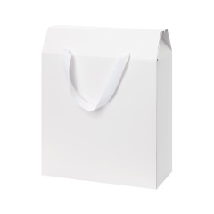 Подарочная коробка-пакет универсальная большая, белая