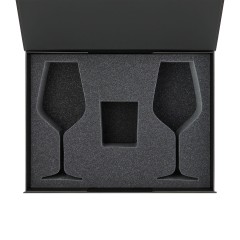 Ложемент под свечу Enigma + 2 бокала для вина в среднюю коробку-трансформер (арт. 695721)