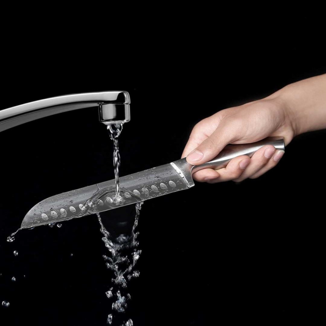 Набор стальных ножей Xiaomi Huo Hou 6-Piece Stainless Steel Kitchen Knife Set (4 ножа + ножницы + подставка) (HU0014)