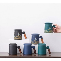 Фарфоровая чашка с керамическим фильтром Xiaomi Zesee Selected Ceramic Tea Cup
