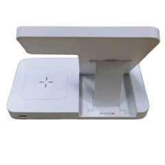 Беспроводное зарядное устройство 3 в 1 Qwerty High Quality LED Lamp Beads Farewell to Darkness Black (HYY-W168)