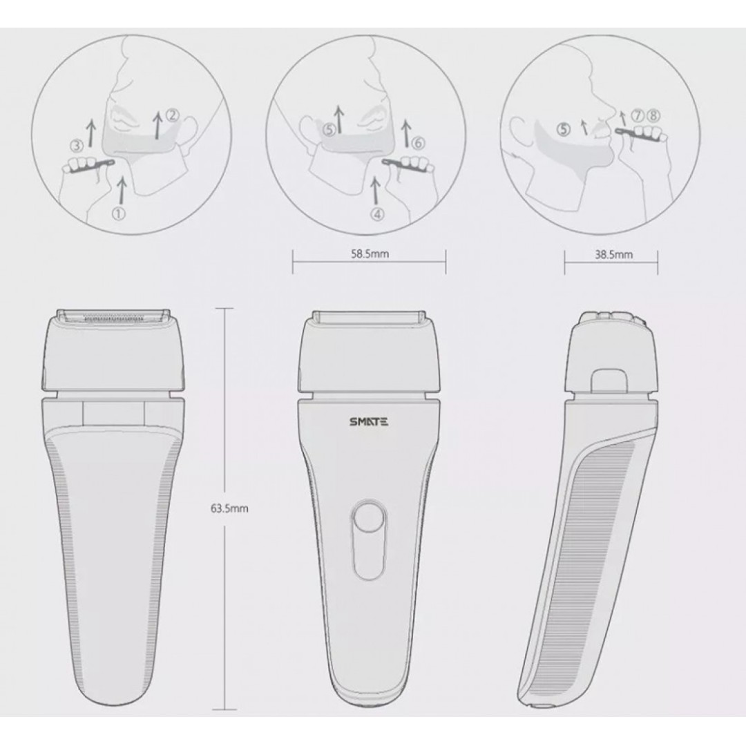 Электробритва Xiaomi Smate Four Blade Electric Shaver (ST-W481)