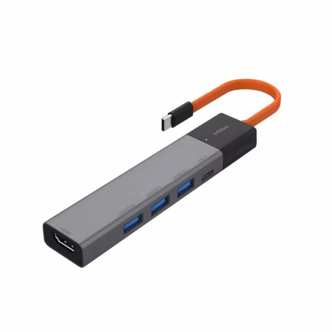 Адаптер Xiaomi MIIIW Type-C HUB Adapter 5 in 1 (MWCMA05)