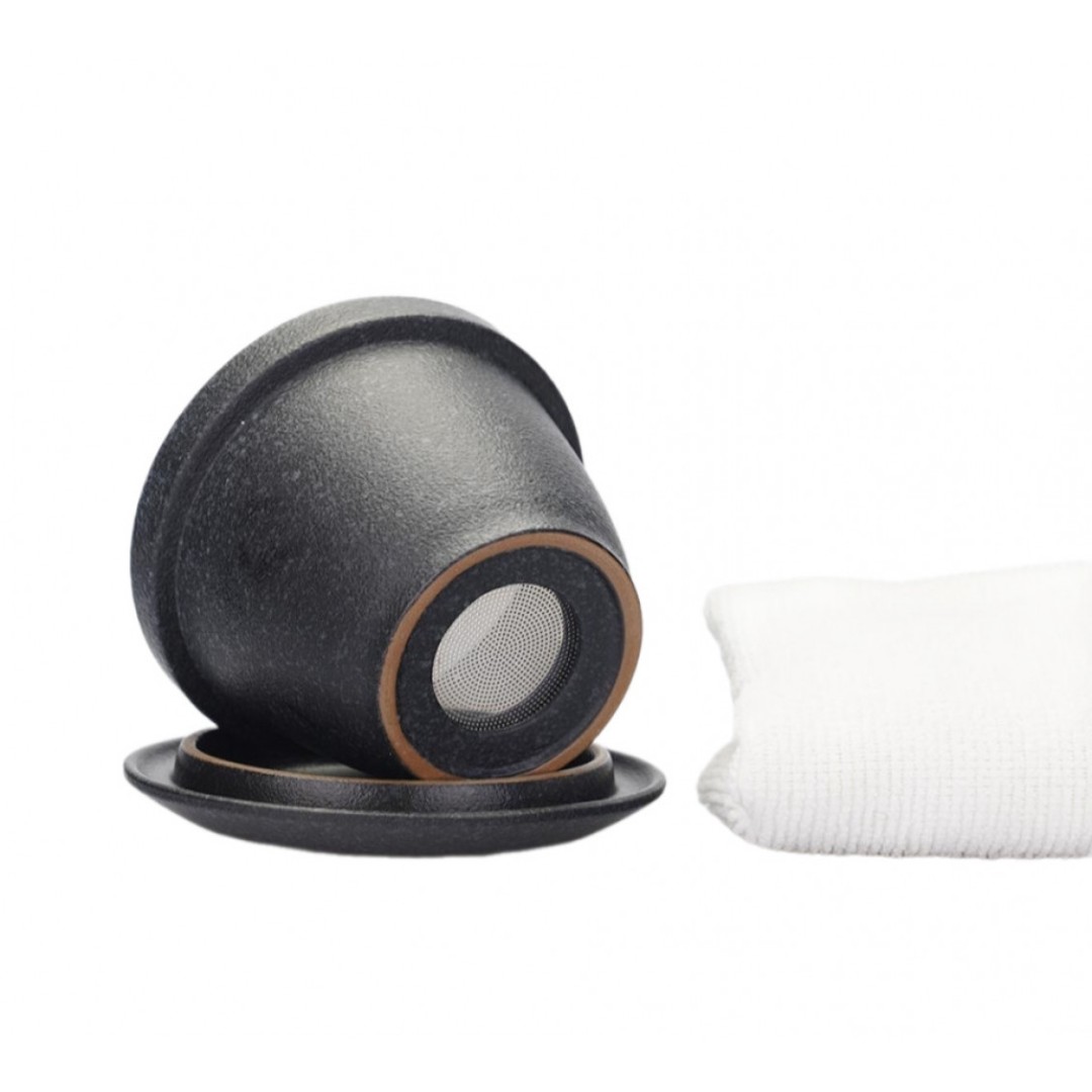 Керамическая кружка Xiaomi Pinztea Wooden Handle Ceramic Tea Cup