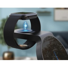 Беспроводное зарядное устройство с будильником 6 в 1 Qwerty New Wireless Charger