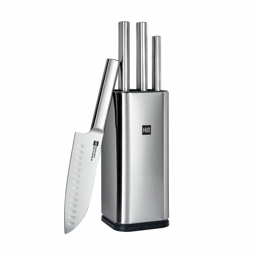 Набор Xiaomi Huo Hou Stainless Steel Kitchen Knife Set (4 ножа и ножницы с подставкой) (HU0095)