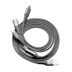 ​Кабель Xiaomi Solove 3-в-1 USB to Lightning/Micro/Type-C 120см (DW1RedRUS)