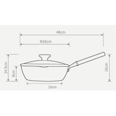 Сковорода-вок 3.3 л Xiaomi Taste Plus Motomi Series Wok (TP1JC26)