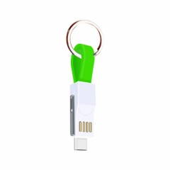Мини брелок AKENSE 3 в 1 USB кабель Micro Type C
