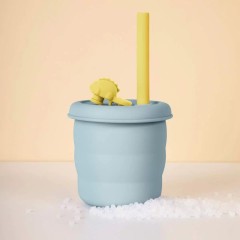 Силиконовый стакан Xiaomi Jordan Judy Silicone Сup Dinosaur 480 ml Violet (KT055)