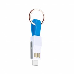 Мини брелок AKENSE 3 в 1 USB кабель Micro Type C