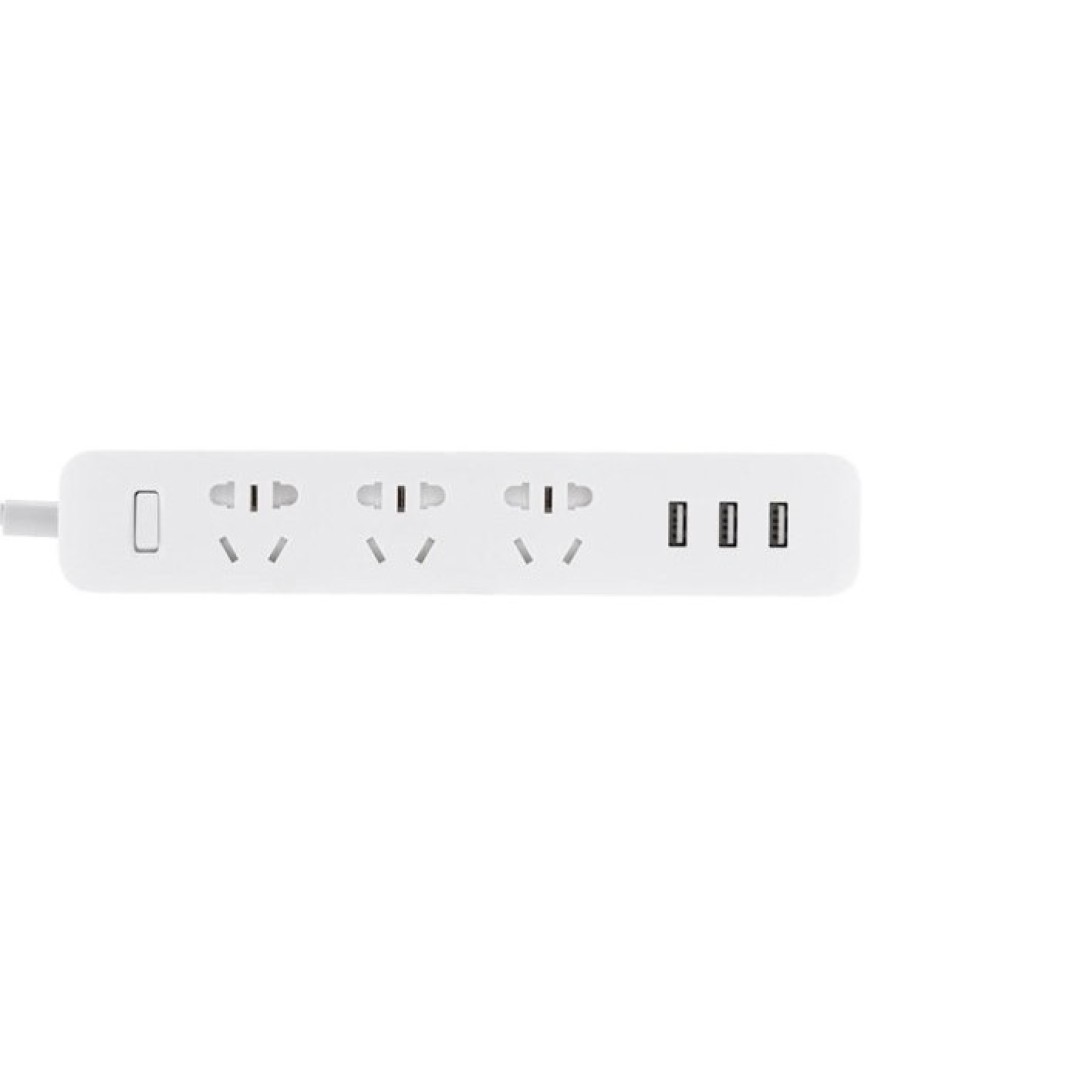 ​Удлинитель Xiaomi Mi Power Strip 3 Socket + 3 USB Black (XMCXB01QM)​