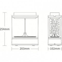 Умный Аквариум Xiaomi Descriptive Geometrc Mini Lazy Fish Tank Pro C300 (HF-JHYG005)