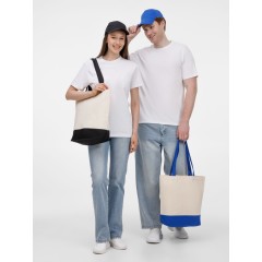 Холщовая сумка Shopaholic, ярко-синяя