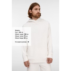 Худи унисекс H5, молочно-белое