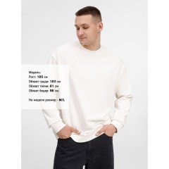 Свитшот унисекс Sinkopa, молочно-белый