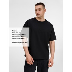 Футболка оверсайз унисекс Avenu, черная