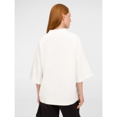 Футболка оверсайз унисекс T9, молочно-белая