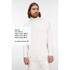 Толстовка унисекс S3, молочно-белая