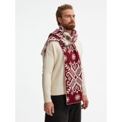 Шарф Wintertude L, красный с белым