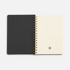 Ежедневник Spiral, недатированный, черный