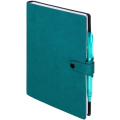 Ежедневник Strep Front на заказ, недатированный, бирюзовый