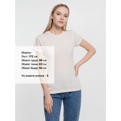 Футболка женская T-bolka Lady, молочно-белая