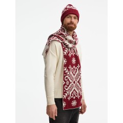 Шарф Wintertude L, красный с белым