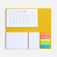 Календарь настольный Grade, желтый