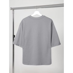 Футболка оверсайз унисекс Kosmos 2.0, светло-серая