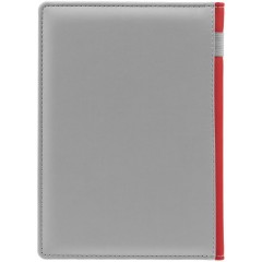 Ежедневник Spain Shall на заказ, недатированный, серый с красным